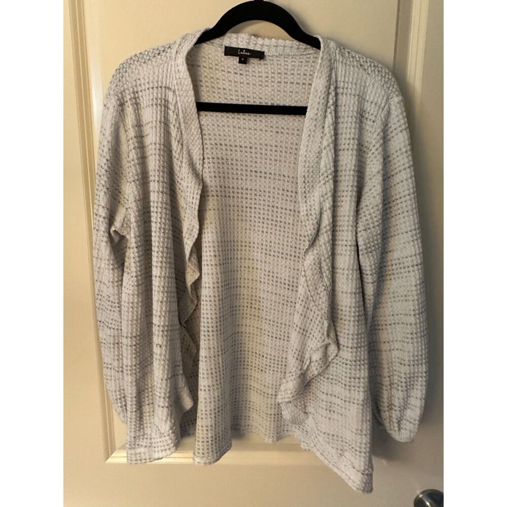 lulus Grey Open Cardigan Sweater Women's Sz Small
